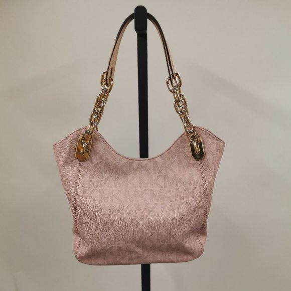 Michael Kors Handbags - Michael Kors Lilly Signature Chain Strap Satchel